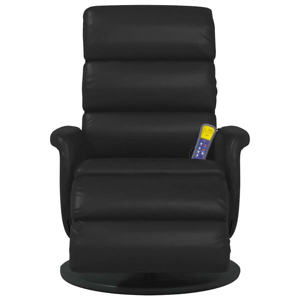 vidaXL Massage Recliner Stoel Zwart 71 x 98 x 106 cm Nep Leer