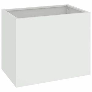 vidaXL Plantenbak Wit 50 x 32 x 40 cm Koudgewalst staal