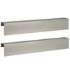 vidaXL Afdekprofiel voor tuinafboording 2 st 100 x 10 x 15 cm