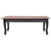 vidaXL Salontafel 120x60x45 cm massief mahoniehout zwart