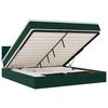 vidaXL Ottoman bed met matras 180x200 cm fluweel donkergroen