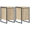 vidaXL Nachtkastje 2 pcs Sonoma 39,5 x 30 x 50 cm Bewerkt hout
