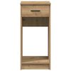 vidaXL Computertorenstandaard met lade 35x45x77 cm artisanaal eiken