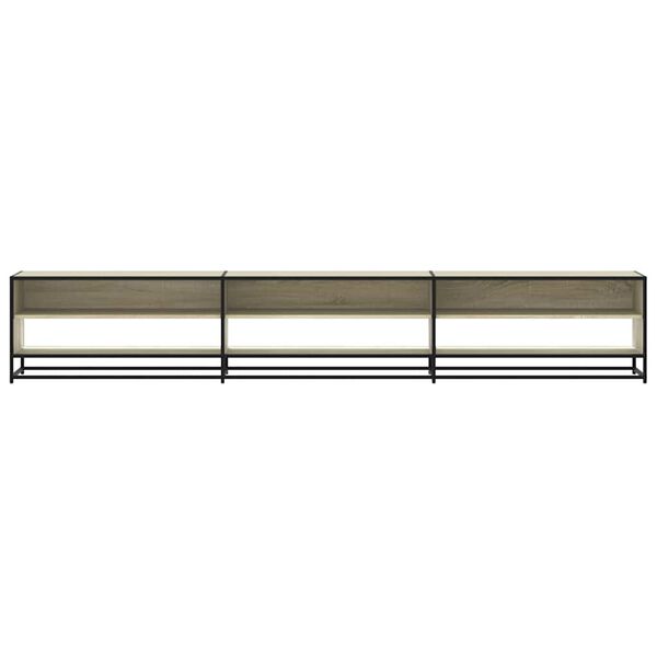 vidaXL Tv-meubel 270x40x46 cm bewerkt hout sonoma eikenkleurig