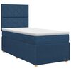 vidaXL Boxspringbed met matras met hoofdeinde Blauw 80 x 200 cm Stof