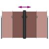 vidaXL Windscherm uittrekbaar 200x1000 cm bruin