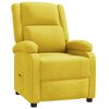 vidaXL Fauteuil verstelbaar stof geel