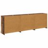 vidaXL Dressoirs 3 pcs Oud Hout 70 x 35,5 x 67,5 cm Bewerkt hout
