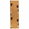 vidaXL Tapijtloper FLORNES Geweven Ochre Bladeren 67 x 150 cm PP 7 mm