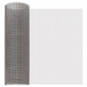 vidaXL Gaas Scherm 40 x 200 cm 3 Mesh RVS 201 Zilverkleurig