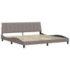 vidaXL Bedframe zonder matras "Hanko" stof taupe 200x200 cm