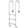 vidaXL Zwembadladder 54x38x158 cm 304 roestvrijstaal