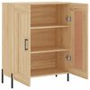 vidaXL Dressoir 69,5x34x90 cm bewerkt hout sonoma eikenkleurig