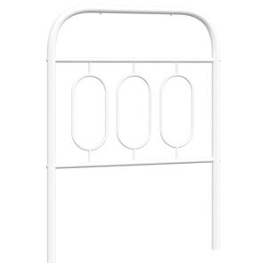 vidaXL Vervangend hoofdbord 75 cm metaal wit