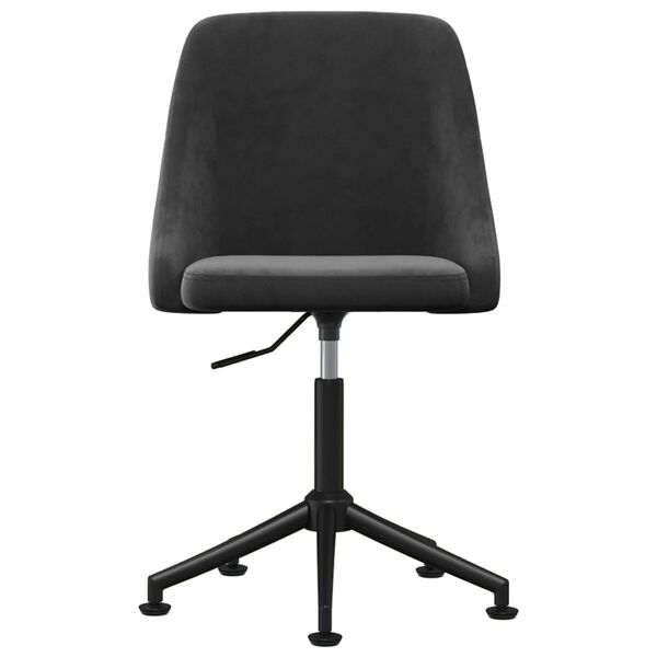 vidaXL Eetkamerstoelen 6 st fluweel donkergrijs