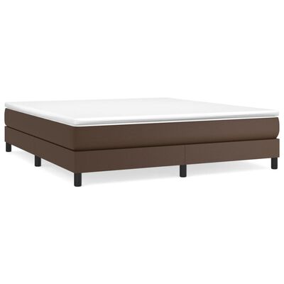 vidaXL Bedframe kunstleer bruin 160x200 cm