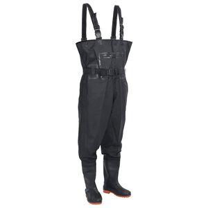 vidaXL Waadpak met laarzen en riem maat 38 zwart
