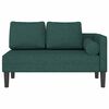vidaXL Chaise longue met kussens stof donkergroen