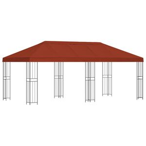 vidaXL Tuinprieel 6 x 3 m Terracotta Polyester en staal 190 gsm