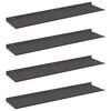vidaXL Drijvende plank 4 pcs Zwart 80 x 18 x 2,5 cm Staal
