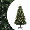 vidaXL Kunstkerstboom met Ballen 150 cm 150 LED's Warmwit
