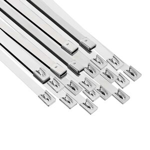 vidaXL Kabelbinders 25 st 7,9 x 250 mm zilver