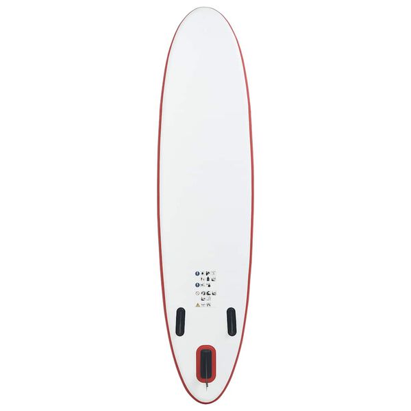 vidaXL Stand Up Paddleboardset opblaasbaar rood en wit