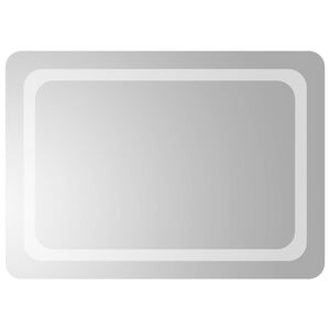 vidaXL LED Badkamer Spiegel Transparant 70 x 50 cm gehard glas