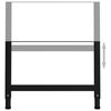 vidaXL Werkbankframes verstelbaar 2 st 85x(69-95,5) cm metaal zwart