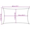 vidaXL Zonnezeil 8x5 m 100% polyester oxford zandkleurig