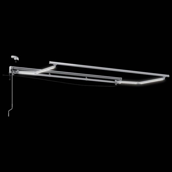 vidaXL Elektrisch Uittrekbaar Zonnescherm Zwart 3 x 2,5 m