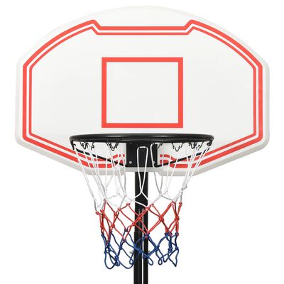 vidaXL Basketbalstandaard 282-352 cm polyethyleen wit