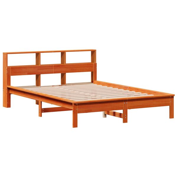 vidaXL Bedframe zonder matras massief grenenhout wasbruin 160x200 cm
