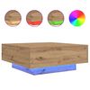 vidaXL Salontafel Artisan Eiken 80 x 80 x 31 cm Bewerkt hout