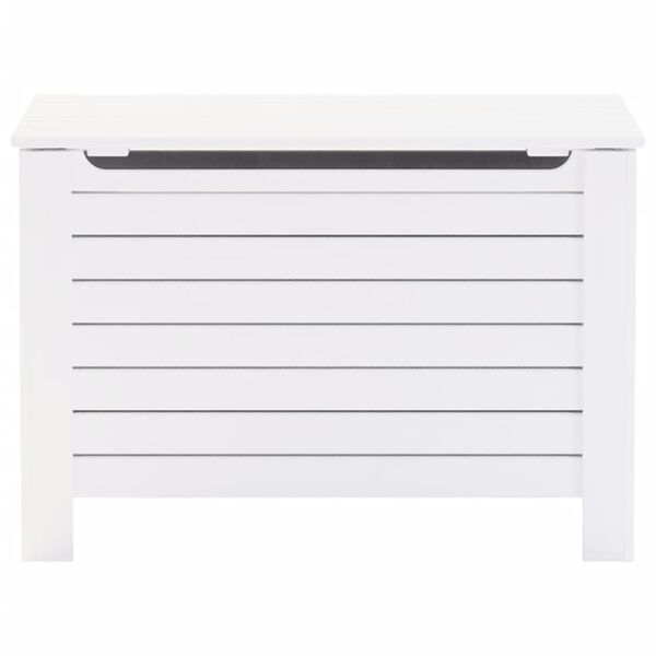 vidaXL Opbergbox met deksel RANA 100x49x54 cm massief grenenhout wit