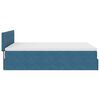 vidaXL Ottoman bed met matras 140x190cm fluweel donkerblauw
