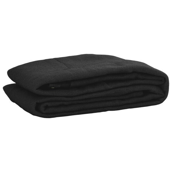 vidaXL Aanhangwagennet 2,5x4,5 m HDPE zwart