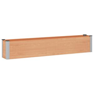 vidaXL Verhoogde plantenbak Bruin 200 x 30 x 36 cm WPC en Aluminium