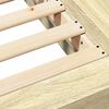 vidaXL Bedframe bewerkt hout sonoma eikenkleurig 100x200 cm