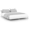 vidaXL Bedframe bewerkt hout hoogglans wit 180x200 cm