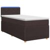 vidaXL Boxspringbed met matras Donkerbruin 80 x 200 cm Stof