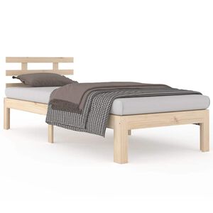vidaXL Bedframe massief hout 90x200 cm