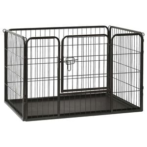 vidaXL Puppyren 91,5x59x61 cm staal