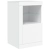 vidaXL Dressoir met LED-verlichting 123x37x67 cm wit