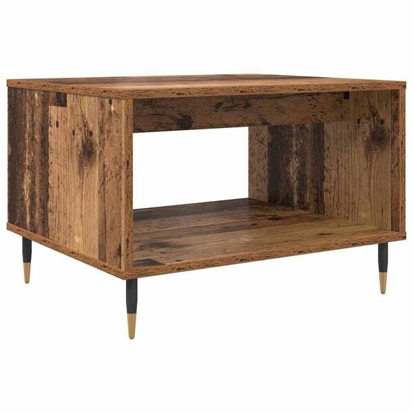 vidaXL Salontafel Oud hout 60 x 50 x 40 cm Bewerkt hout