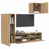 vidaXL TV Wandmeubels 4 pcs Artisan Eiken Bewerkt hout