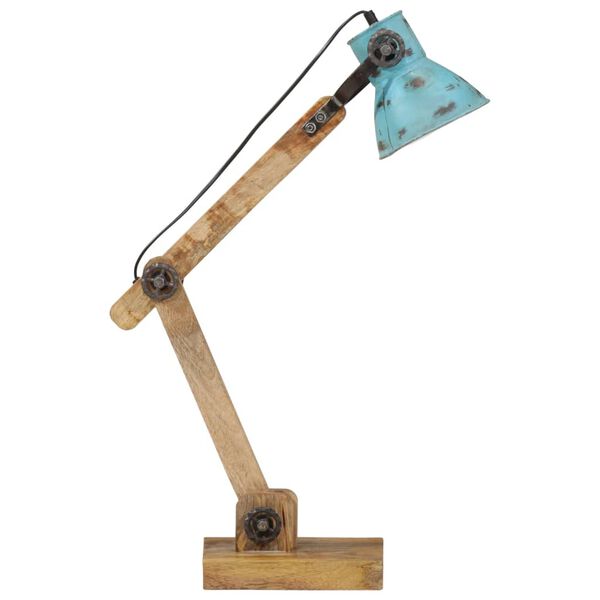 vidaXL Bureaulamp 25 W E27 23x18x96 cm verweerd blauw