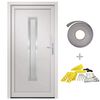 vidaXL Voordeur 98x208 cm PVC wit