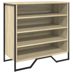 vidaXL Schoenenkast 80x38x78 cm bewerkt hout sonoma eikenkleurig