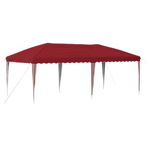 vidaXL Pop-up partytent 575 x 290 x 245 cm Bordeauxrood